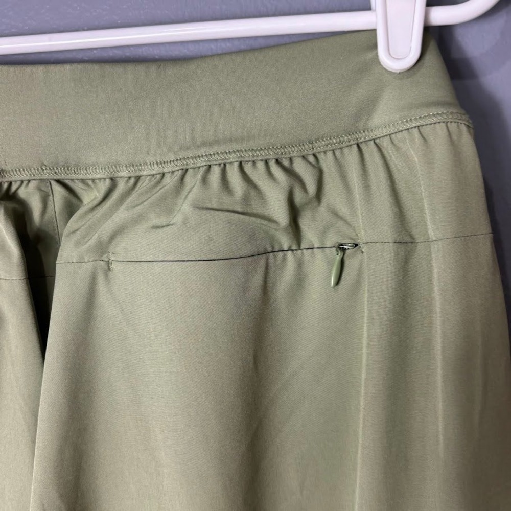 Tommy Bahama Golf Womens Pants L Olive Green Stretch‎ Tapered Ankle Zip - Picture 3 of 10